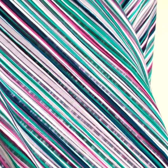 3/$15 Liz Claiborne Striped Wrap Top - Picture 2 of 2